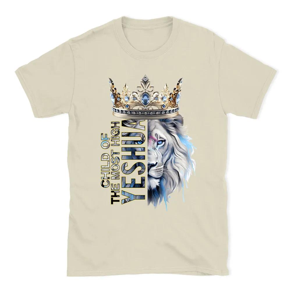 

Child of The Most High TShirt Mens and Womens Fashion Short Sleeve Cotton Tees Retro HipHop Tops Summer Blouse Men Clothing S