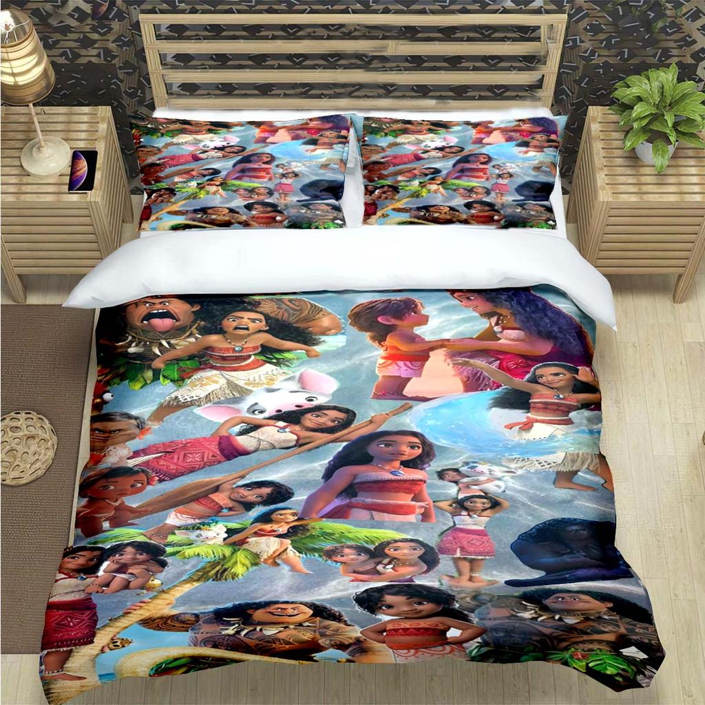 Fashion Print Moana Bedding Sets Bed Supplies Set Duvet Cover Bed Comforter Set Bedding Set child Birthday Gift
