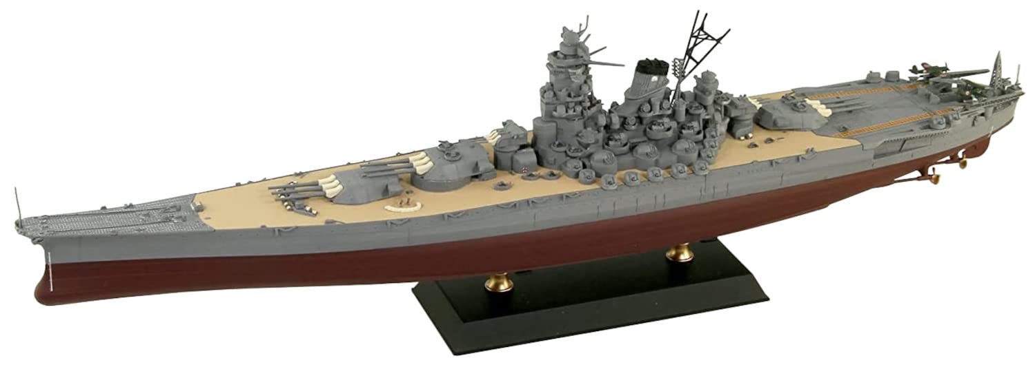 

Pit Road Серия WP Японский флот Линкор Ямато (Окончательная форма), Масштаб 1/700 Предварительно окрашенный пластиковый набор (WP01), Приблизительно 376 мм в длину