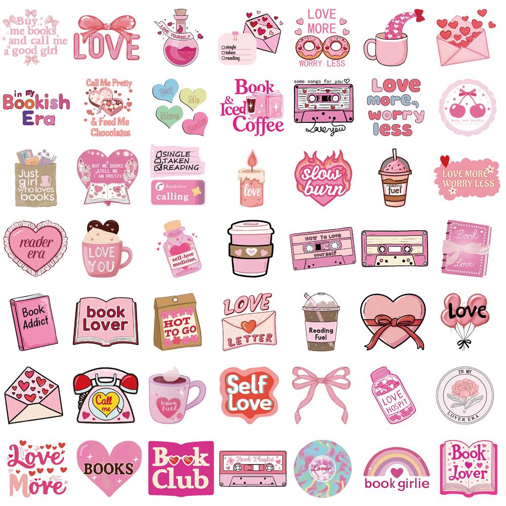 

50PCS Cute lover Stickers Decals Funny Suitcase Scrapbooking Phone DIY Phone Laptop Skateboard Bike Skateboard Car Sticker