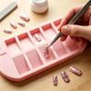 With L/R Mark Nail Tip Storage Tray 10 Grids Nail Art Storage Plate Nail Art Organizer  Nail Art