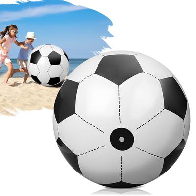 Lurrose Beach Ball Soccer Ball 80cm Large Giant Inflatable Jumbo Durable PVC Thick Material Water Play Garden Lawn Park Toy Outdoor Sports Day Event