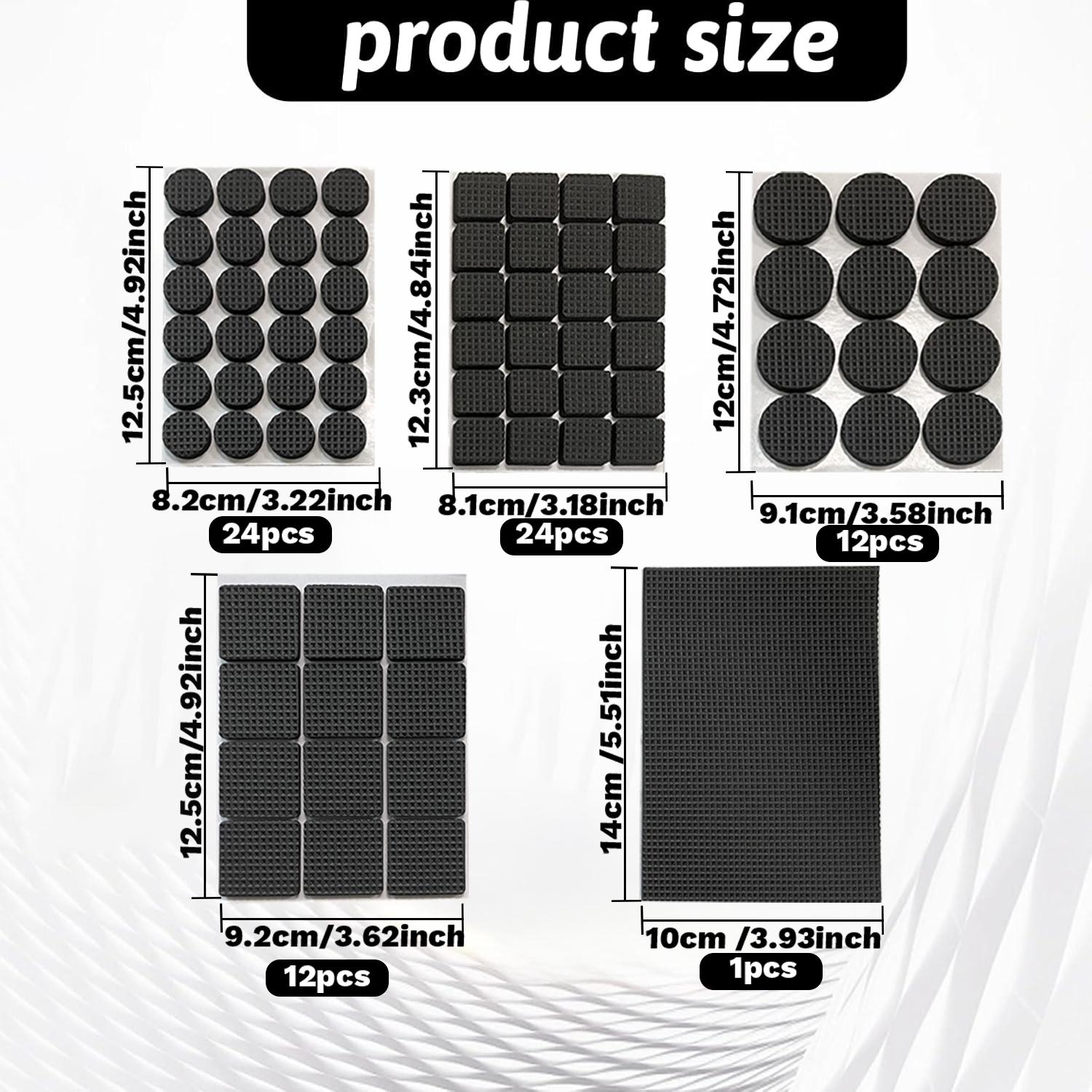 

EVA Furniture Corner Protector Pads, Self Adhesive Anti-Slip Table Edge Guards, Scratch Resistant Floor Protection Mat