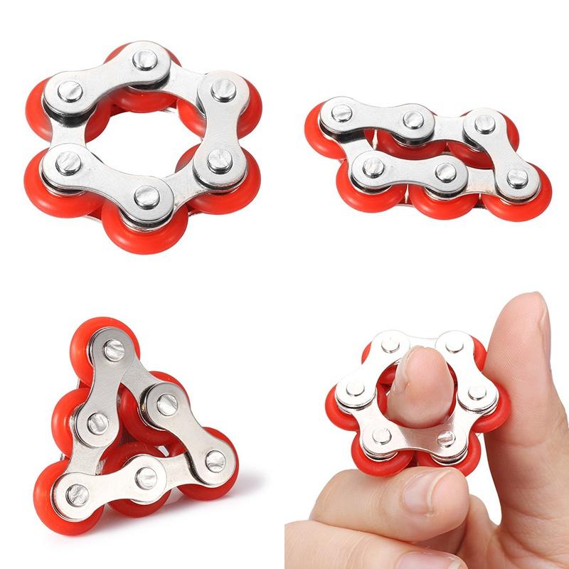 Rullekjede Fidget Toy Stress Reducer Bike Chain Fidget Leker Perfekt for ADD, ADHD, angst og autisme
