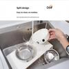 Elevated Pet Feeder Raised Stand With Double Stainless Steel Food Water Bowls For Small Medium Large Dogs Cats