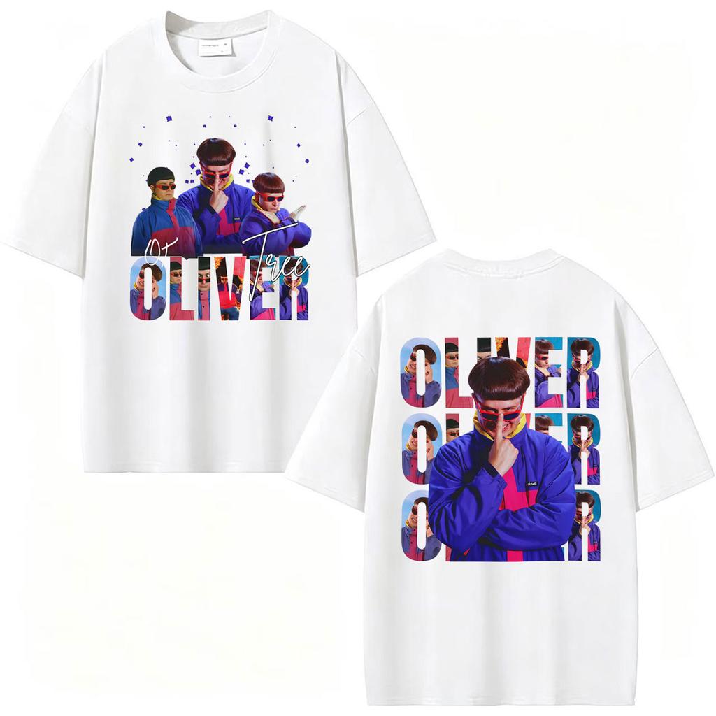 Pop Rock Music Oliver Tree Album Tour Maglietta Unisex Abbigliamento Harajuku Magliette Gotico 100% Cotone Maglietta a Maniche Corte Streetwear