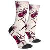 1 Paar Allwetter-Socken Crew-Socken Klassischer Spinnenmuster-Print Polyester, Strumpf für Freizeit, Sport & Outdoor Herren & Damen