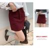 Saidi Corduroy Retro A-Line Skirt - Korean Style, Slim Fit, High-Waisted, Autumn/Winter 2025 Collection.