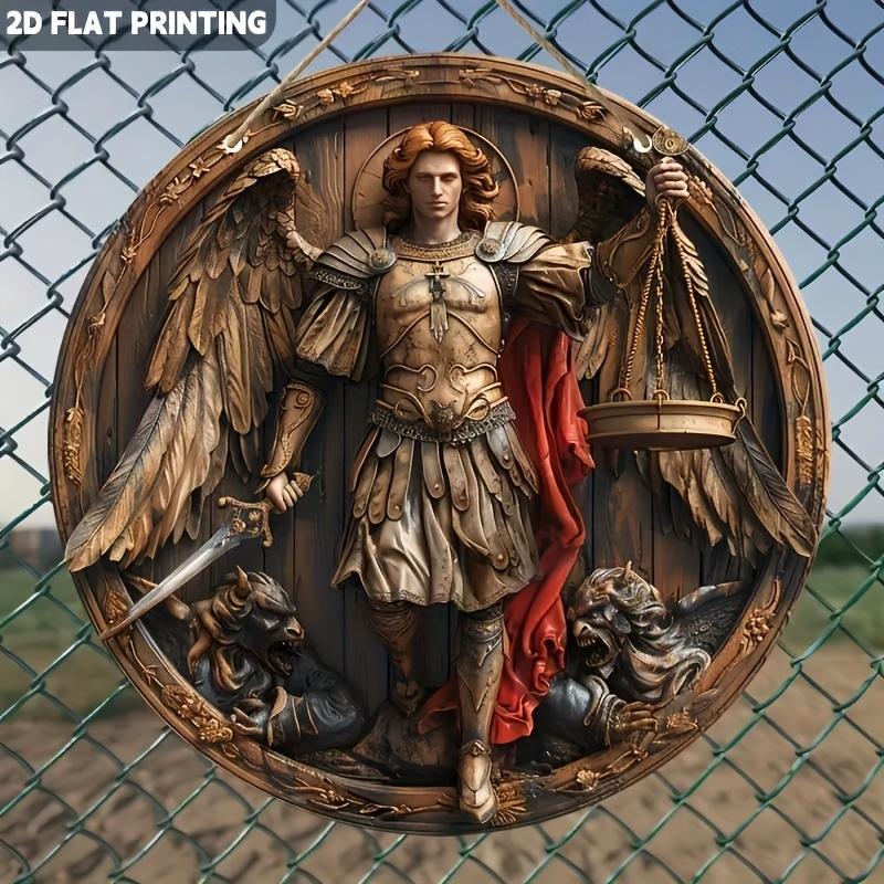 1PCS 2D Flat Home Decor Wooden Disc Angel Sub Series Holy Angel Redemption Bedroom Wall Decorations Photo Props Decoration elvis