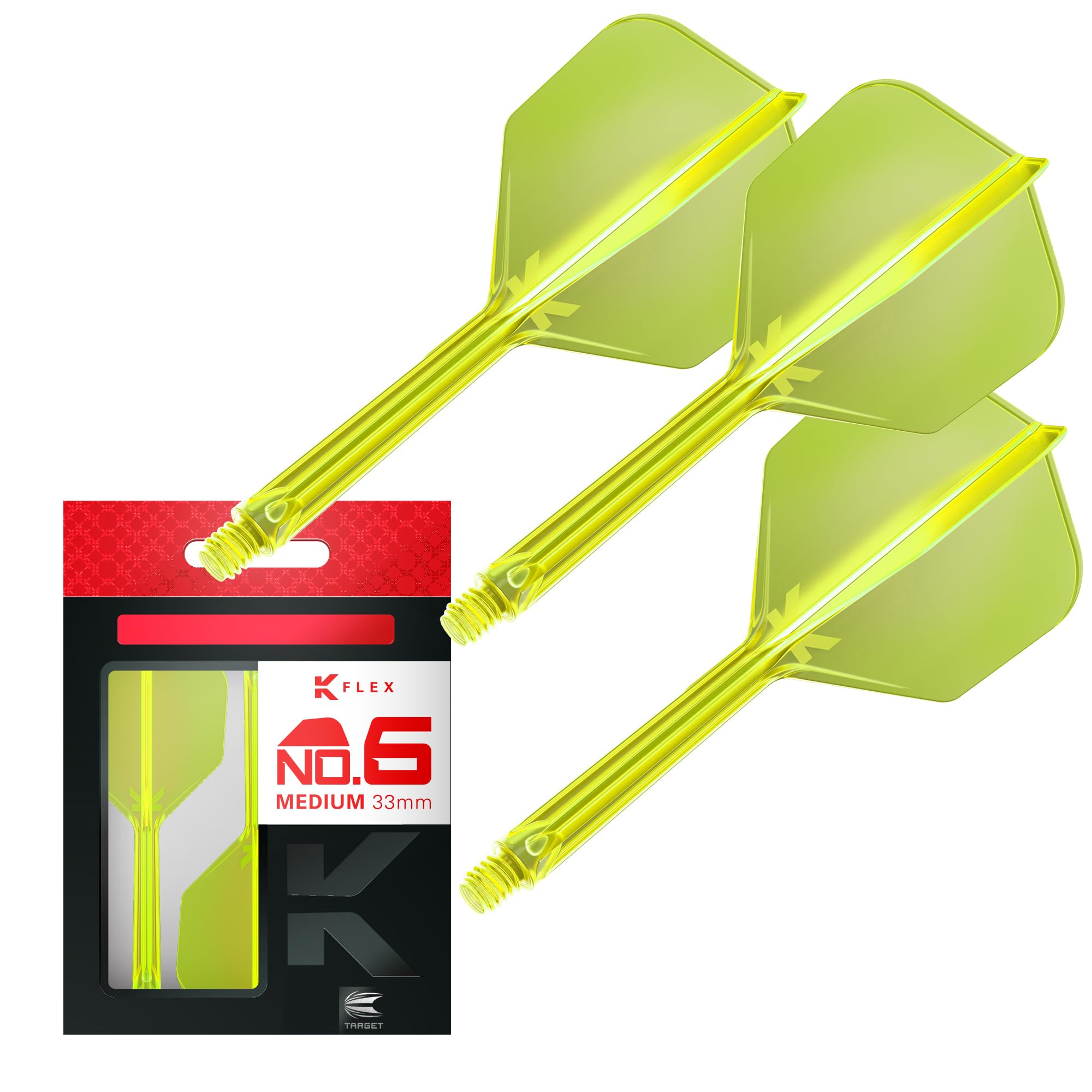 TARGET K-FLEX FLIGHT NEON SHAPE NO6 yellow 33mm жёлтый