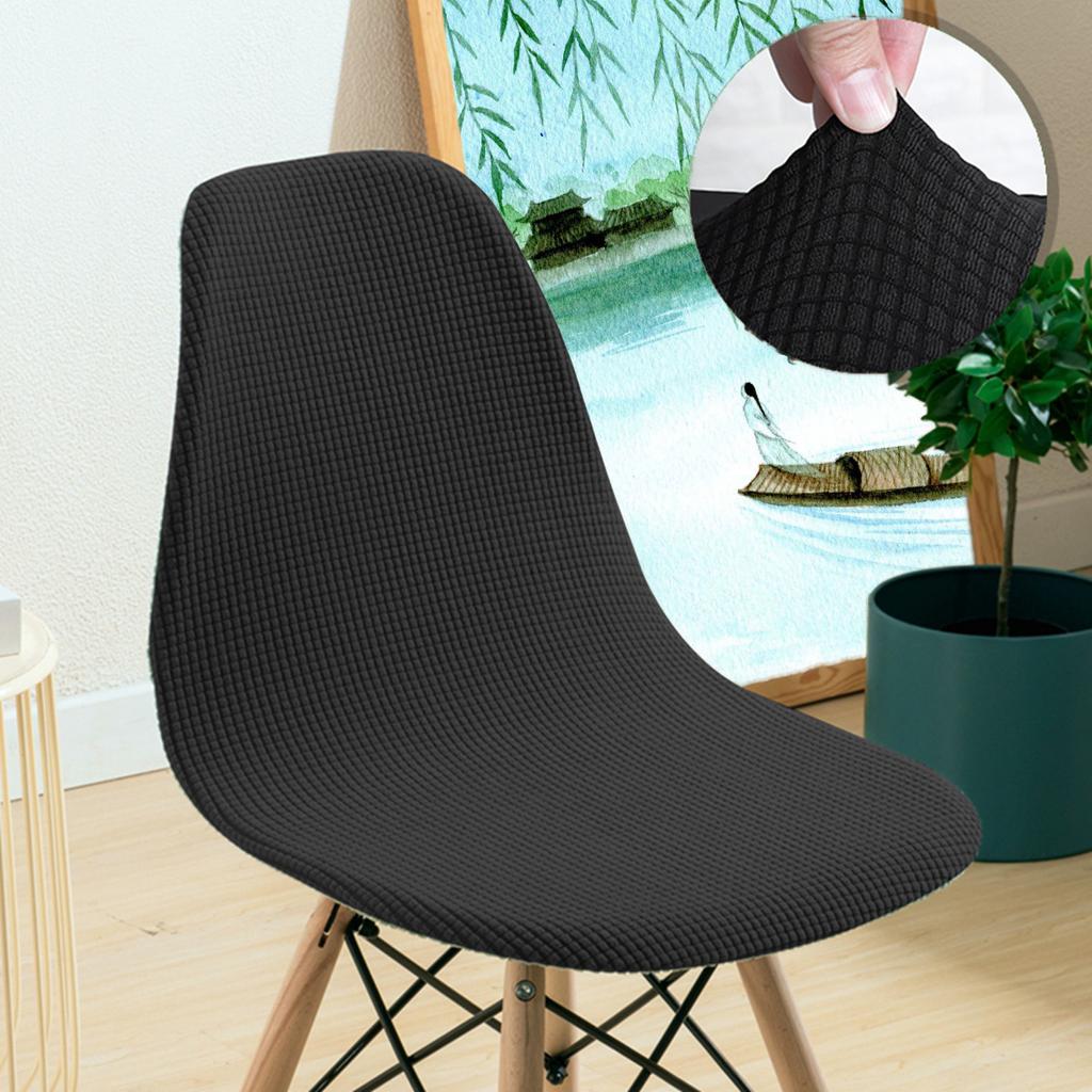 Eames Chair Cover Waffle Knit Minimalist Dining Office Chair Slipcover Non-Slip Seat Covers Universal Fit