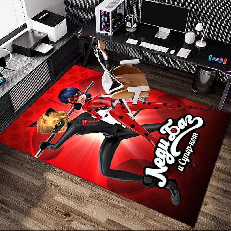 1pc General-purpose Rug, Ladybug Printed Area Rug, Comfortable Office Chair Carpet, Home Entrance Floor Mat