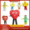 Smiley Face Heart Inflatable Costume for Halloween & Valentine's Day Parties