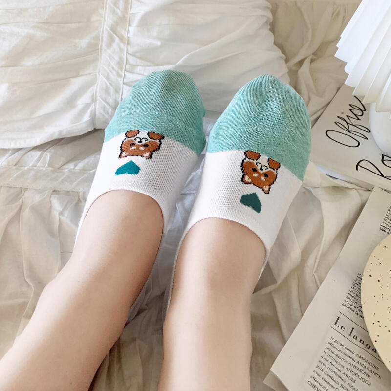 [Set of 10] Women's Heart Chiba Socks/Fake Socks