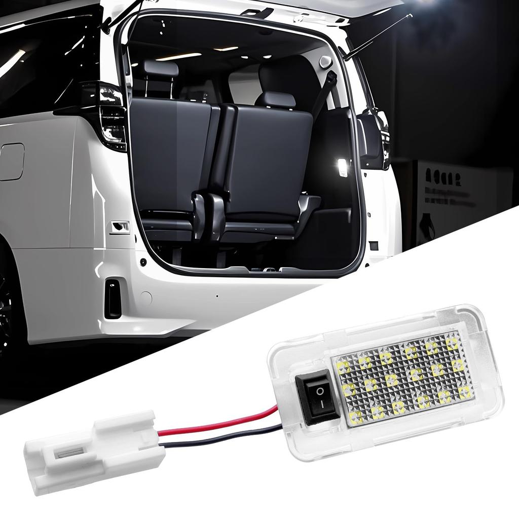 Futwod LED Luggage Lamp for Toyota Alphard 30 20 Vellfire Voxy 70 Harrier 60 Estima 50 Luggage Room Lamp White Unit Genuine Replacement Interior Parts