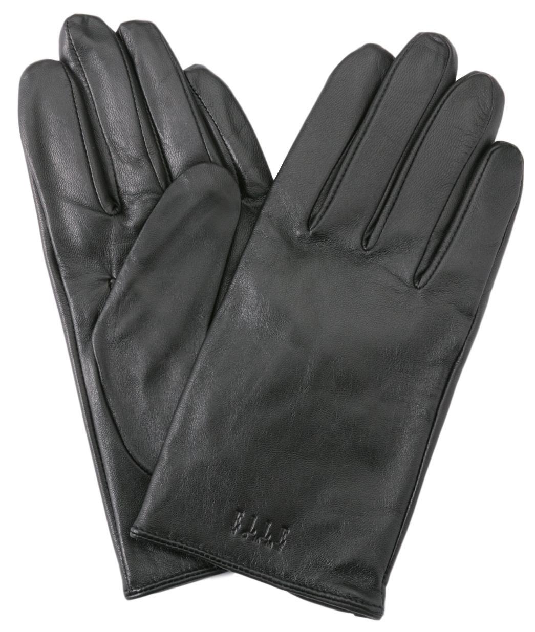 

ELLEHomme Кожаный Сделано Внутренний Чехол для Смартфона Идеальный Рождественский Подарок Размер 24см Мужские Перчатки, Япония, 100% Кашемир, Подкладка, Совместимый, Включено, чёрный