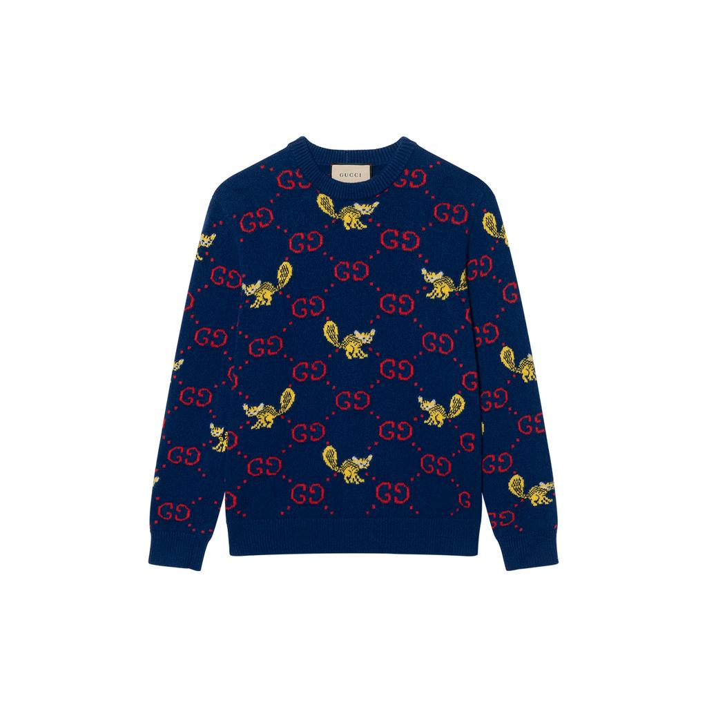 GUCCI x Freya Hartas FW21 Sweater Men's Blue 661836-XKBXX-4795