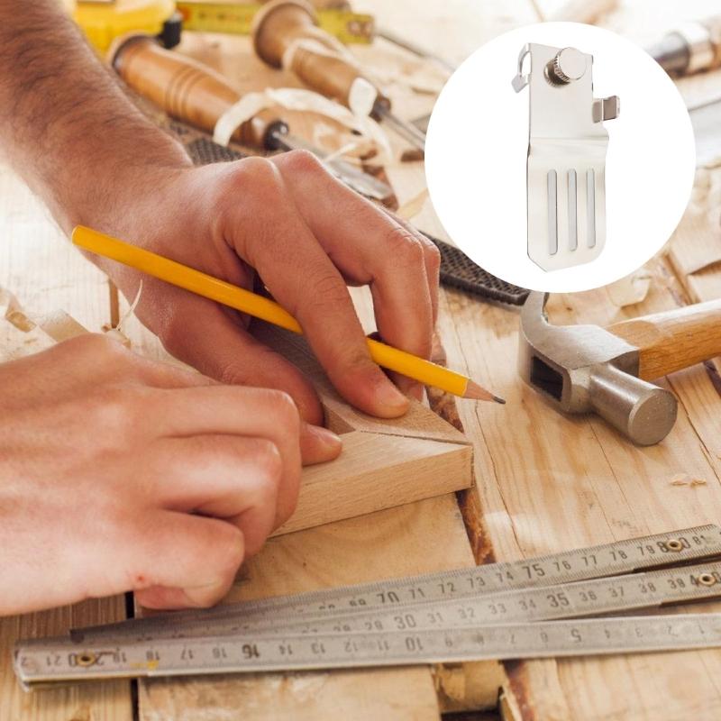 4Pcs Measure Scribing Tool Tape Measure Holder Marker Tool Locator Tape Measure Fixing Clip Measuring Tape Clip Ruler