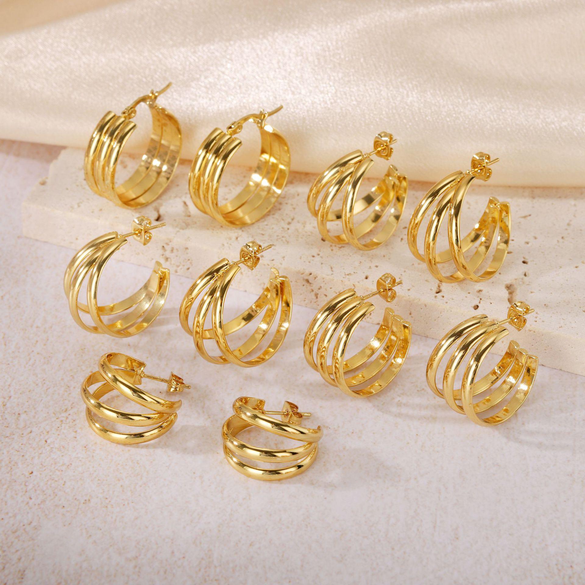 

Женские серьги 2025 из титановой стали неправильной формы - Новый дизайн в стиле легкой роскоши Steel 25mm TY3P-BQ3MP