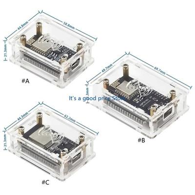 Boîtier Transparent à Accès Facile pour NodeMcu Lua CP2102/CH340G ESP32 30 Broches