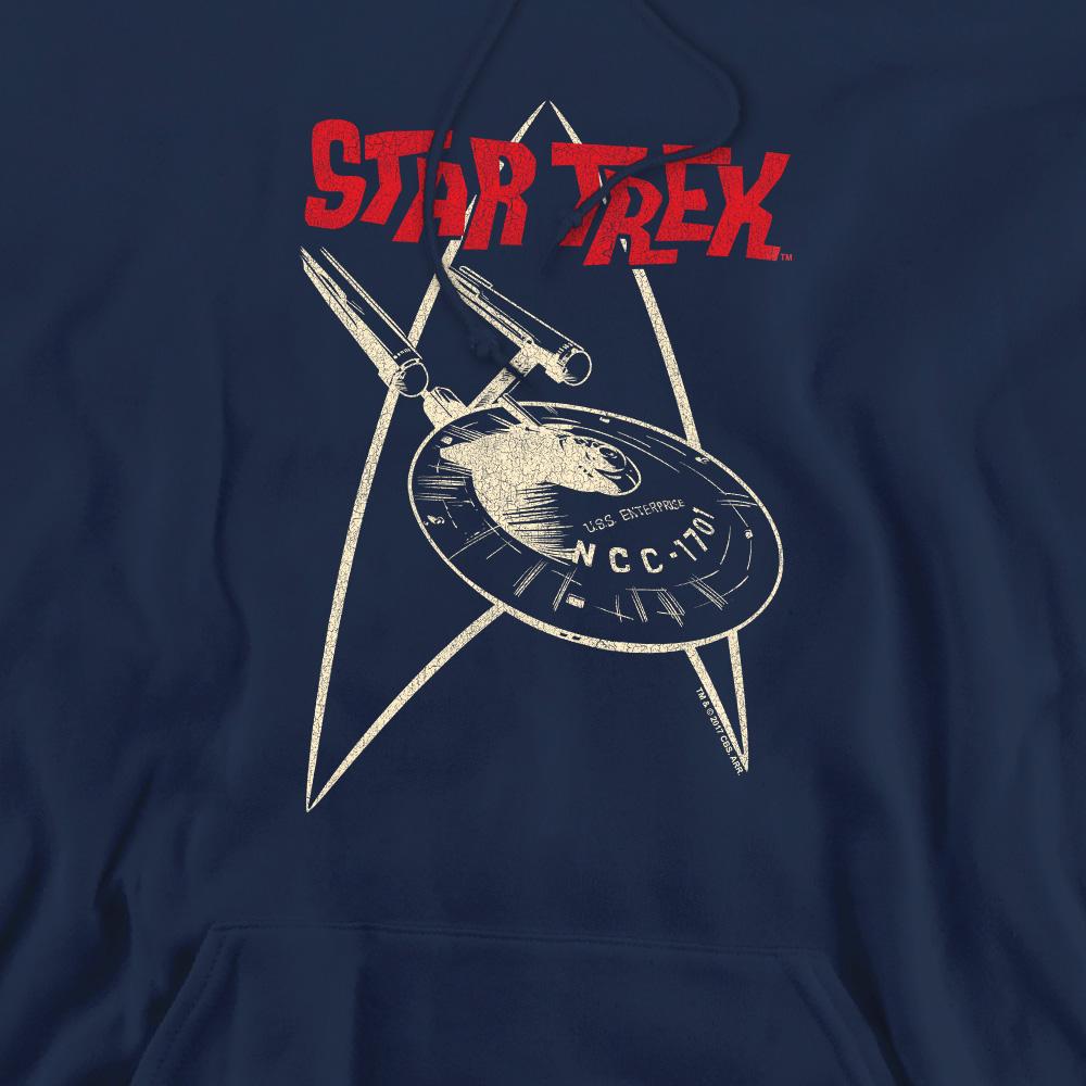 Star Trek Mens Ship Symbol Hoodie