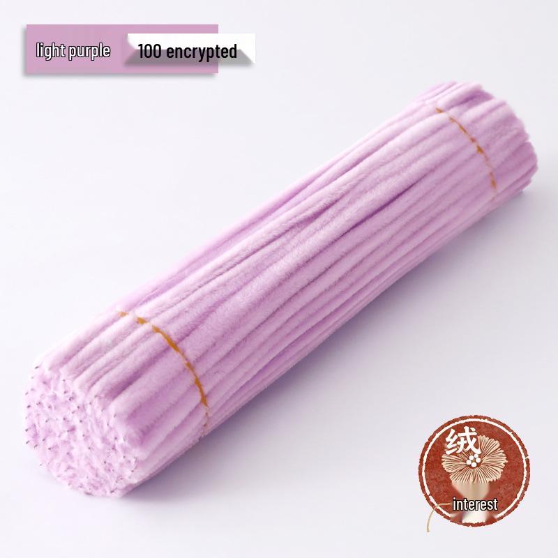 Macaron Twist Stick: Encrypted Velvet & Faux Plush Chenille Stems - DIY Mixed Color Craft Pack