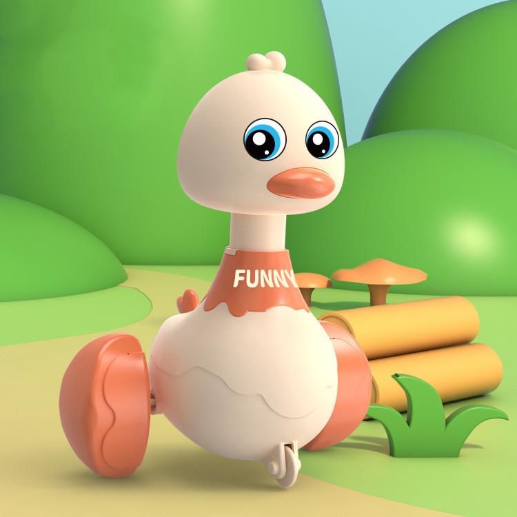 Dessin Animé Balançoire Canard Jaune Jouets Éducatifs Puzzle pour la Petite Enfance pour Enfants Voiture Interactive Accessoires de Photographie de Nouveau-né Jouets