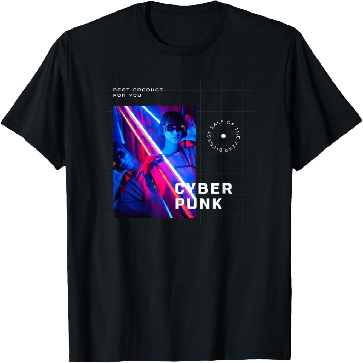 Городской Киберпанк – Уникальный Дизайн _ Мужская и Женская Футболка XXXXXL разноцветный