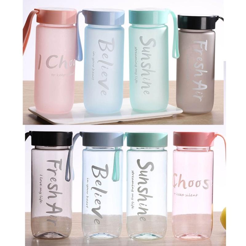 Leakproof Water Bottle Plastic Party Cup Drinking Sports Water Bottle Couple Mug for Fitness, Gym, Outdoor, Travel
