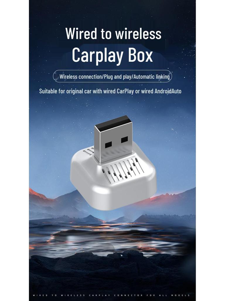 Cross-Border Wireless CarPlay & Android Auto 2-in-1 Smart Car Screen Mirroring Converter