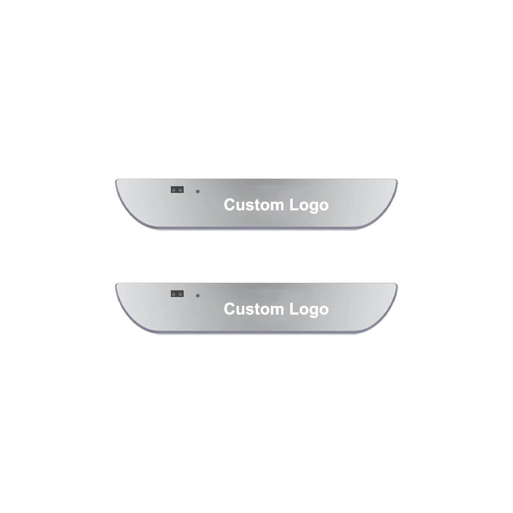 New style Car Door illuminated Sill light Logo Projector Lamp USB Power Wireless LED RGB Welcome Car Scuff Plate Pedal Light