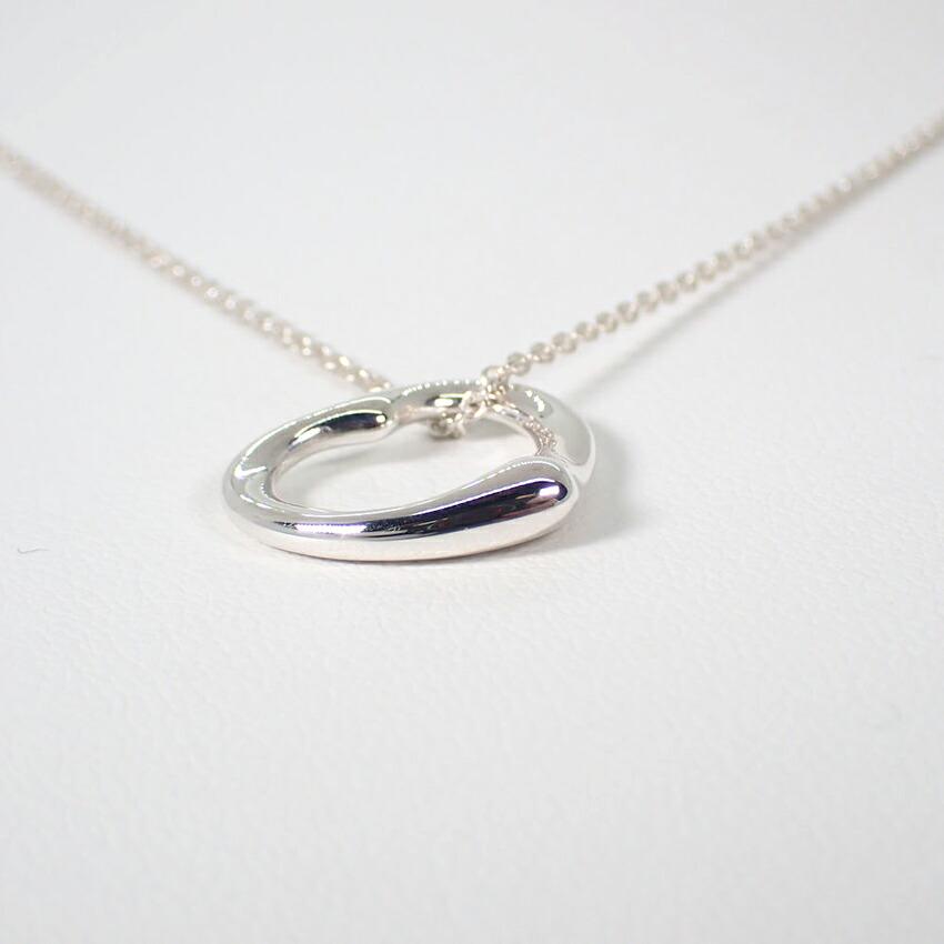 [Used] TIFFANY 925 Open Heart Pendant/Necklace/j14-10