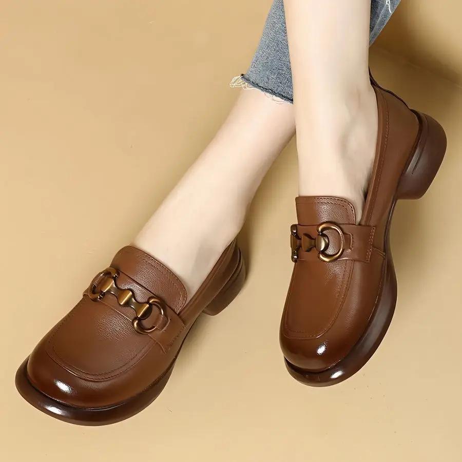 Round Toe Ladies Pumps Low Heel Elegant Casual Women's Shoes Luxury On Offer High Quality Sale Promotion Hot Price Fashion