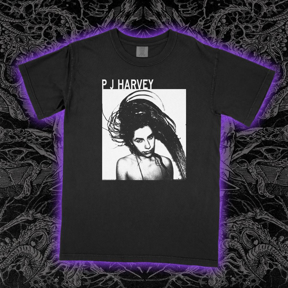 PJ Harvey Rid of Me T-Shirt Alternative Rock Album Graphic Tee Unisex Soft Cotto