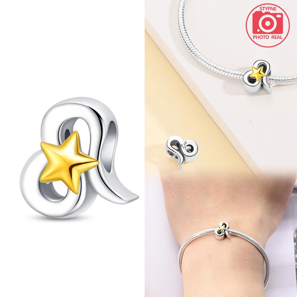 White Twelve Zodiac Beads Copper Colors For Charms Copper Colors Original Bracelet For Jewelry Making