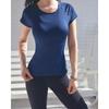 Nuova maglietta fitness ad asciugatura rapida da donna, T-shirt sportiva da corsa, abbigliamento da yoga attillato