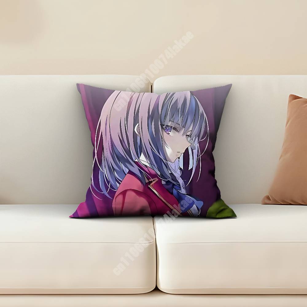 Horikita Suzune The EElite Classroom Pillow Cover Sofa Couch Cushion Case Creative Workspace Accent Home Decor