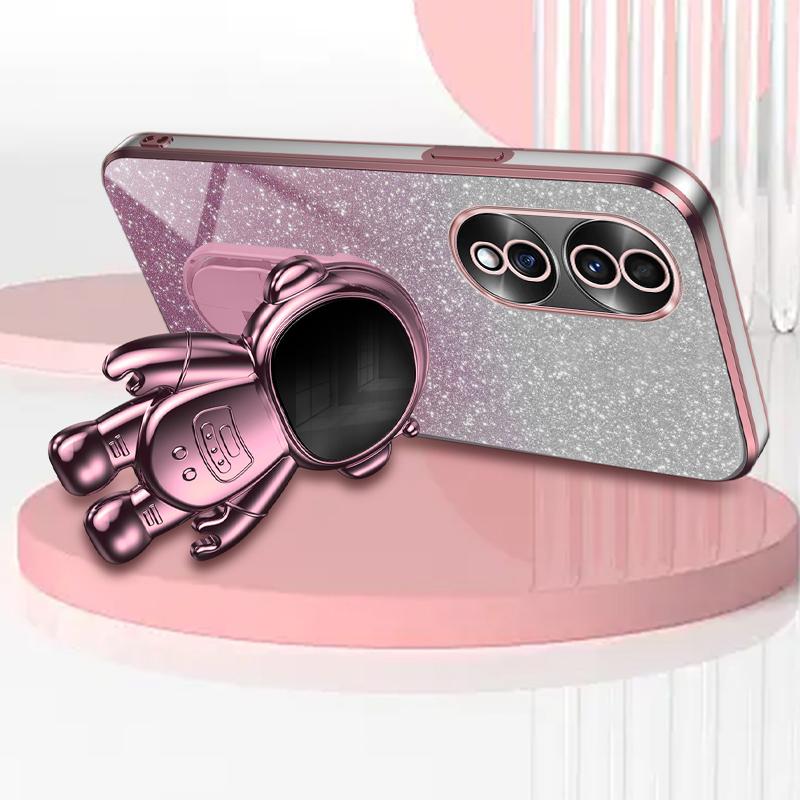 For Honor 70 5G Kickstand Case PC+TPU Astronaut Design Phone Back Cover