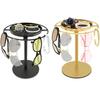 New Rotating Sunglass Organizer Eye Glass Display Stand 360-degree Rotation With Tray Jewelry Storage Organizer Detachable Home