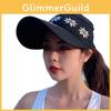 Summer Outdoor Women Hat With Large Brim Sun Protection Breathable Polyester For Casual And Sport Use