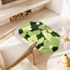Green Moss Rug - Cute Leaf Flower Green Bath Mat Non Slip - Washable Shag Bathroom Rugs 3D Moss Carpet for Bedroom, Bathroom Floor, 32×20 Inch