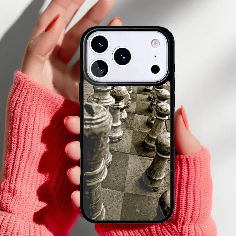 Chess Board Dark Horse Phone Case for iPhone 17 16 15 14 13 Pro Max Back Cover for 12 11 Pro Coque