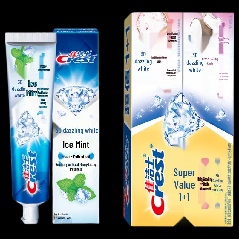 Crest 3D White Toothpaste Dual Pack