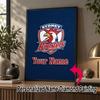Custom Name Sydney Roosters 5D Diamond Painting Personalized Full Drill Diamond Art Kit Gift