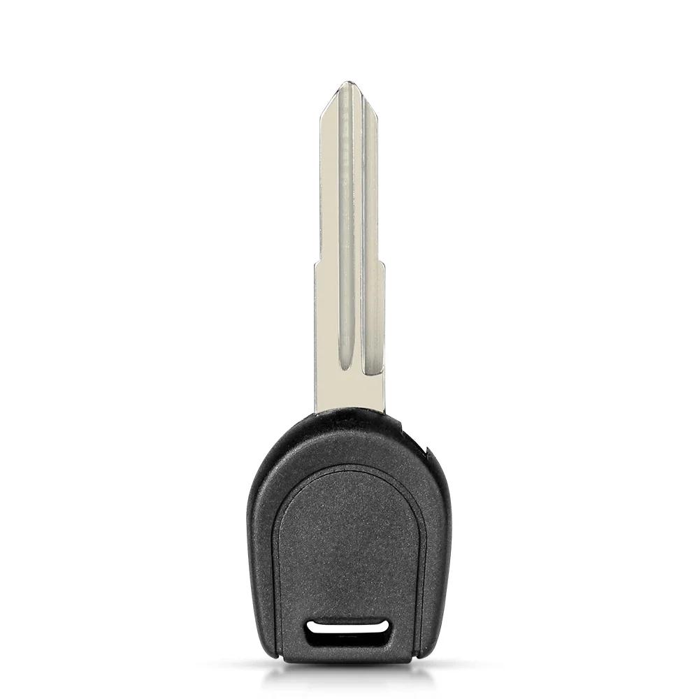 KEYYOU 10PCS New Transponder Car Key Shell Case For Mitsubishi Colt Outlander Mirage Pajero No Chip MIT11 MIT8 Blade
