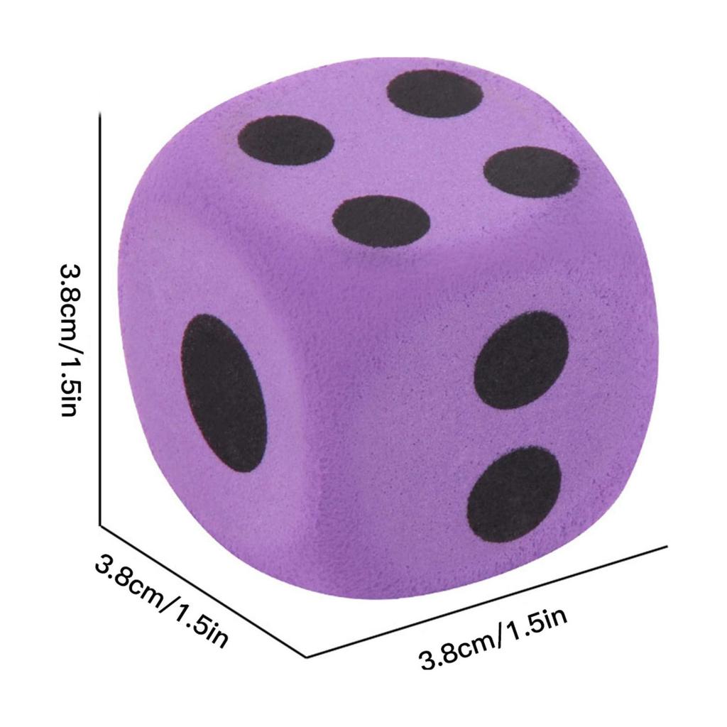 Giant EVA Foam Playing Dice, Big Lightweight EVA Foam Dice, Giant Foam Dice Coloured, Large Foam Dice For Classroom, Outdoor, Travel Use, Group Events