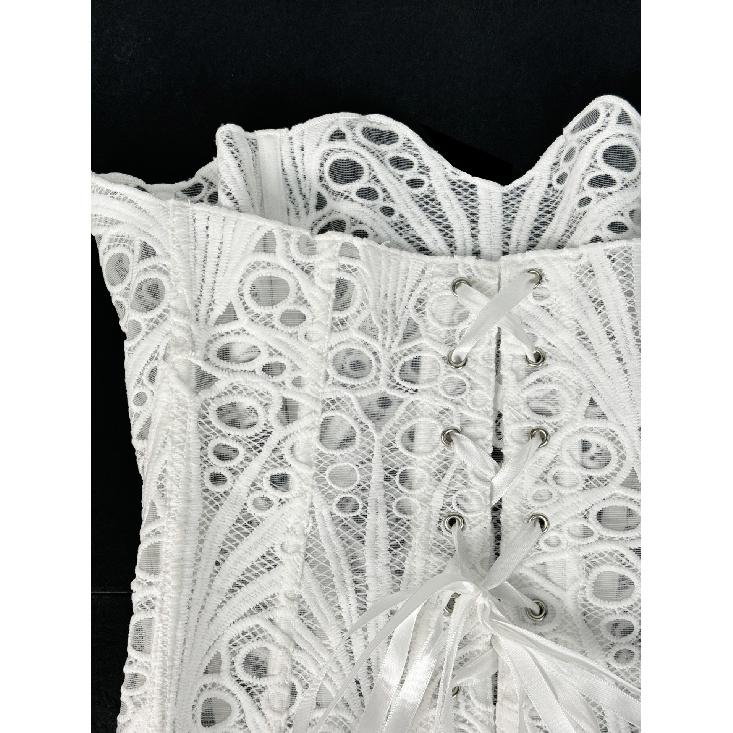 Fashion Sexy Hollow Fishbone Bra Niche Design Strapless Tube Top Party Clubwear Matching Hot Girl