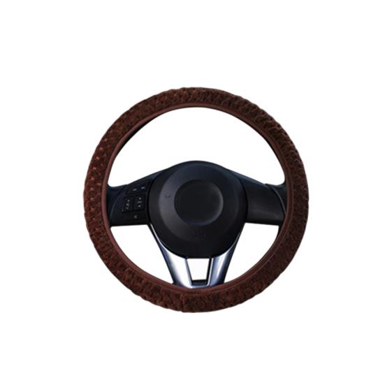 Stilvolle Winter warme Plüsch Auto Fahrzeug Anti-Rutsch Lenkrad Schutzhülle