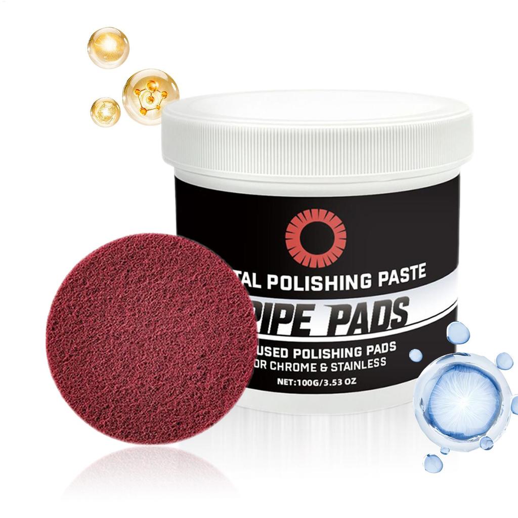 Metal Polishing Scratch Cleaner Remover Refurbishing Paste For Removes Oxidation Discoloration Brass Aluminum Pipes Exhaust 100g