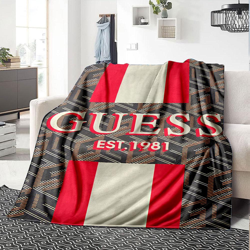 Exquisite G-GUESS thematisierte Decke, Warme Gemütlichkeit Sofa Couch Bett Decke Heimdekoration
